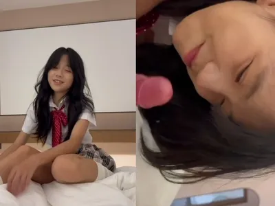 Em loli dễ thương liếm cây hàng biến em thành con em đào dam dang p1